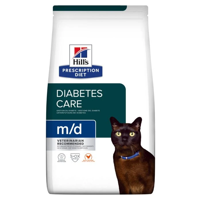 Hill's Prescription Diet M/D Croquettes Pour Chat Au Poulet