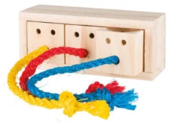 Trixie Seau à Casse-croûte, Interactif, Bois, 16X16X7Cm