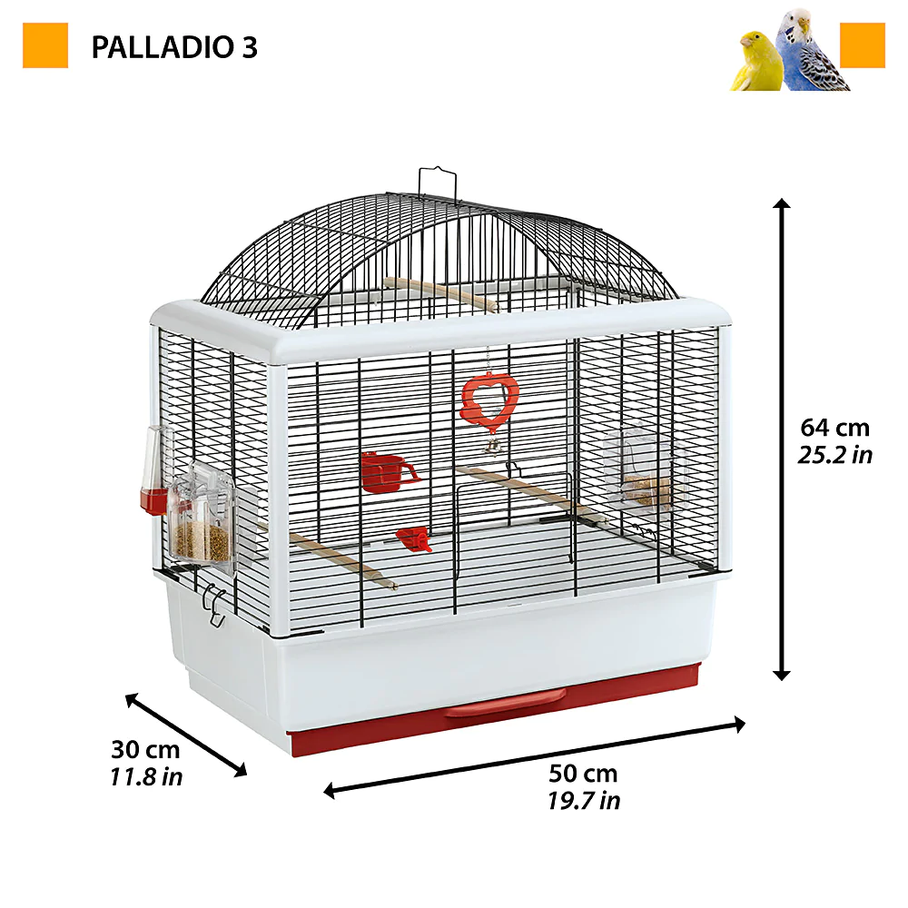 Ferplast Cage Palladio 3 Blanche – Image 3
