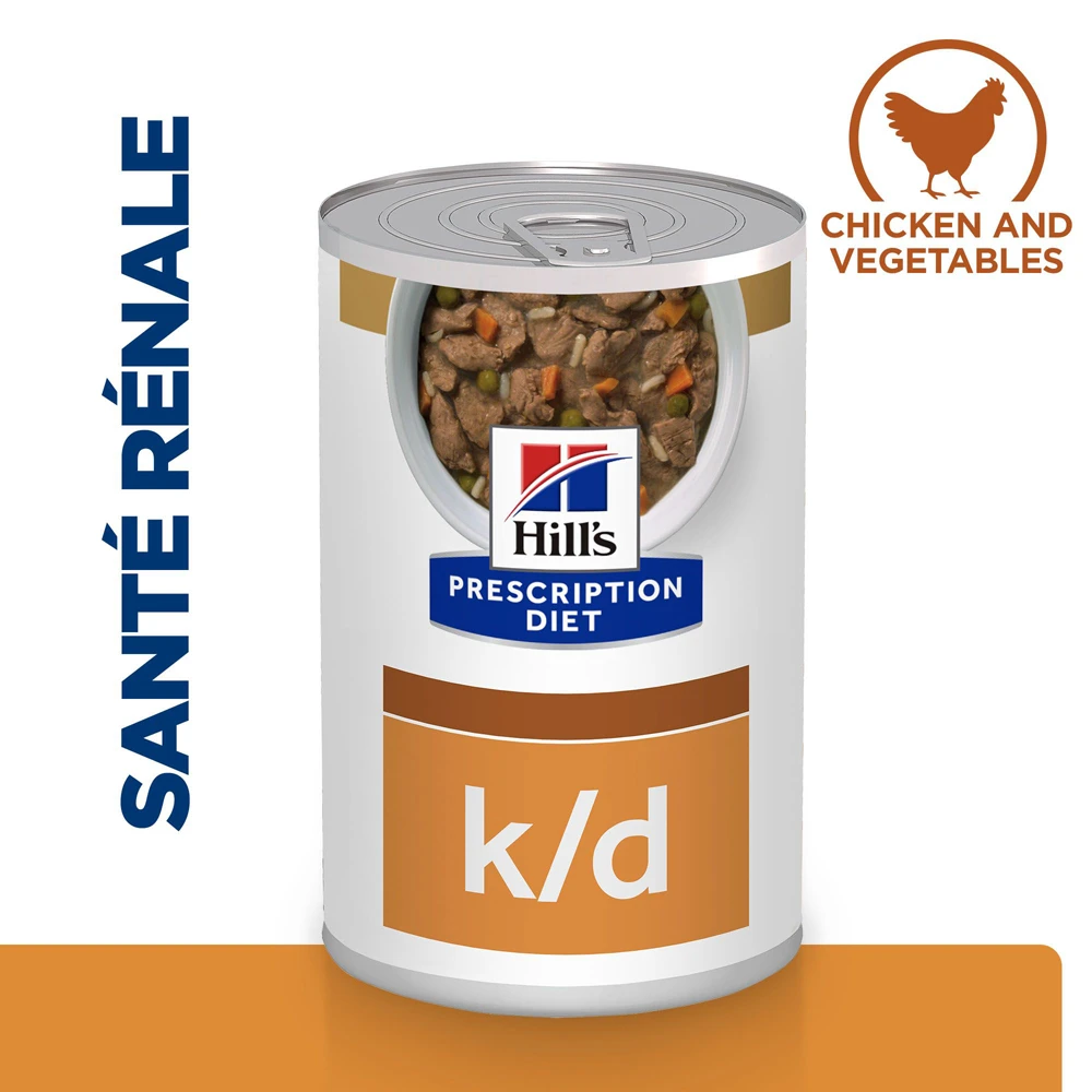 Hill's Prescription Diet K/D Mijoté Au Poulet Et Légumes Pour Chien 12x354g – Image 2