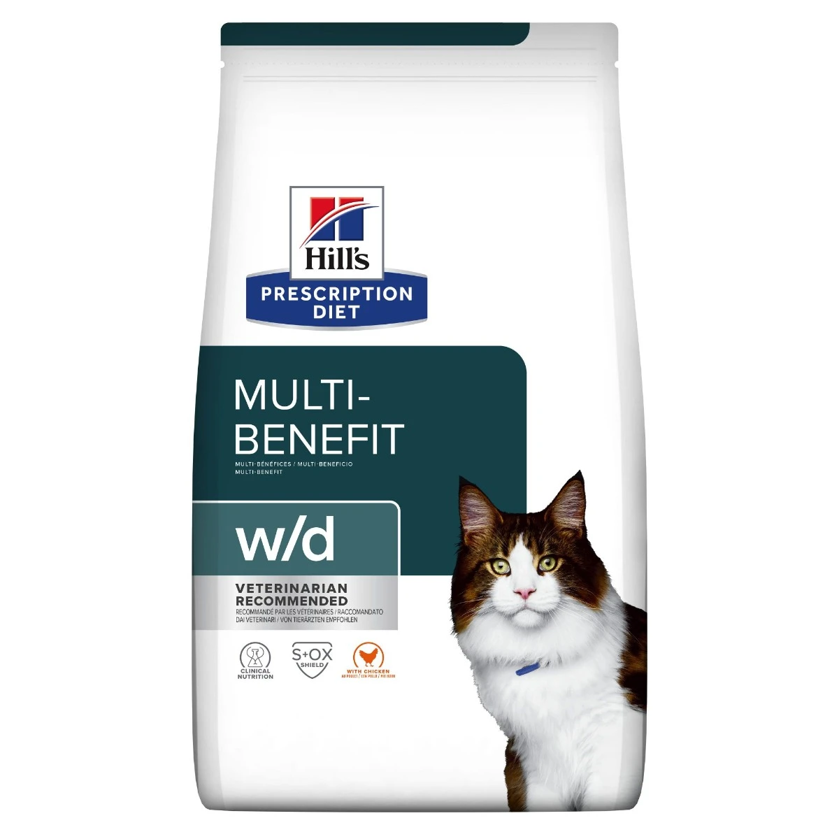 Hill's Prescription Diet W/D Multi Benefit Croquettes Et Boîtes Pour Chat Au Poulet – Image 2