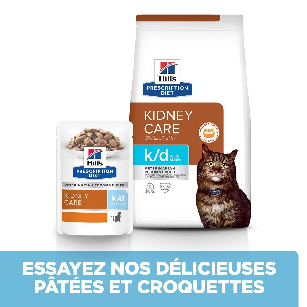 Hill's Prescription Diet K/D Early Stage Croquettes Pour Chat Au Poulet – Image 4
