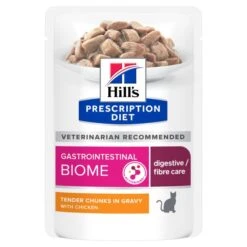HILL'S PRESCRIPTION DIET GASTROINTESTINAL BIOME SACHETS REPAS POUR CHAT POULET 12X85G