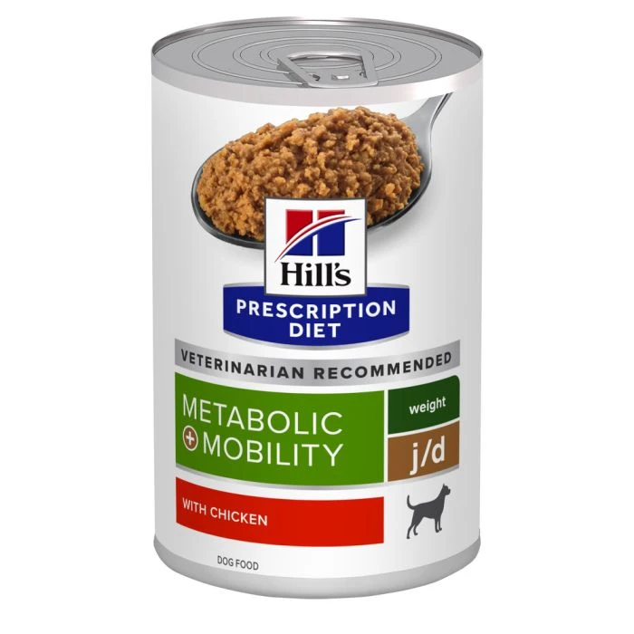 HILL'S PRESCRIPTION DIET METABOLIC + MOBILITY GESTION DU POIDS BOÎTES POUR CHIEN 12X370G