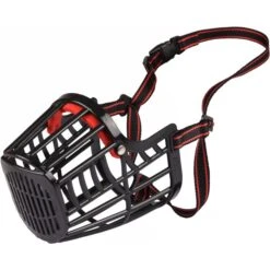 Flamingo Muselière Silas XXL Noir 43cm 51-70cm